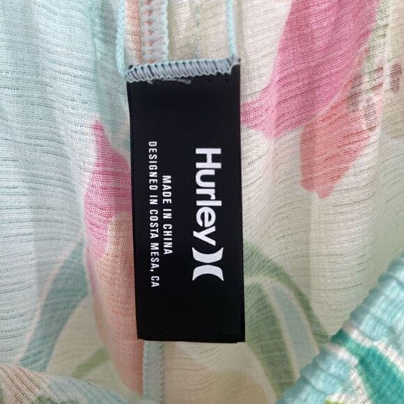 Hurley Flora Tropicana Floral Side Split Pants NWT XS - Picture 8 of 8